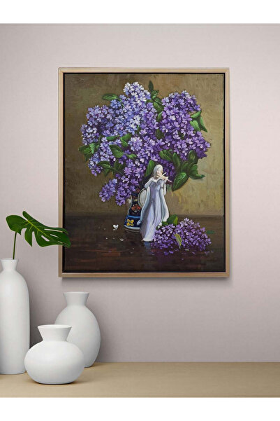 Simurg Sanatevi Bir Buket Leylak Yağlı Boya Tablosu