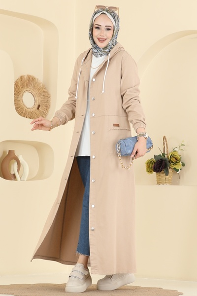 ModaMerve Cep Armalı Kot Kap 7903ORG1169-MS Vizyon