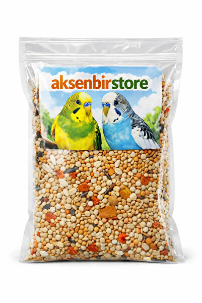 aksenbirstore Karışık Muhabbet -Sultan papaganı kuş Yemi 5 Kg