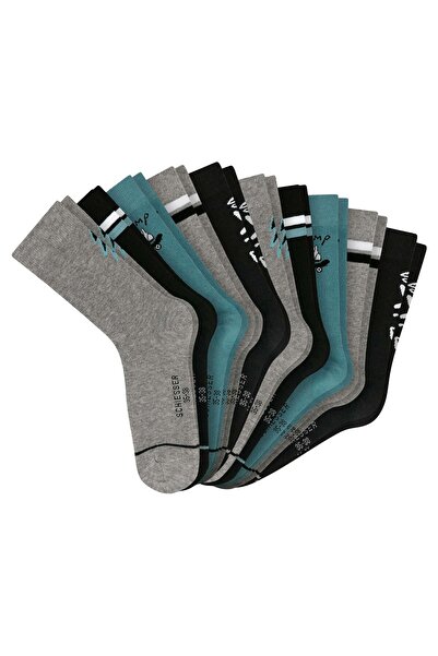 Schiesser Jungen Socken, 10er Pack - "Legwear Teens", Muster, Baumwolmischung