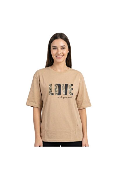 Enfield & Co. Leopard Print Enfield&Co Women's T-Shirt Love Camel