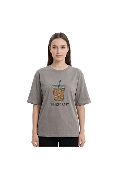 Enfield & Co. Tricou Gri cu Imprimeu Iced Iced Baby