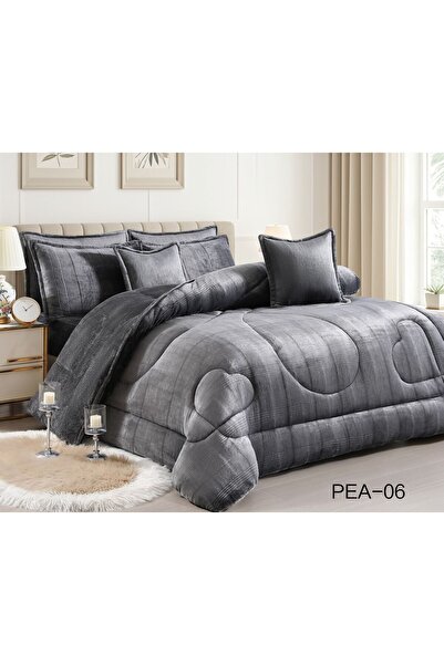 Roshen 6-piece winter double bed sheet set, soft velvet middle filling with p...
