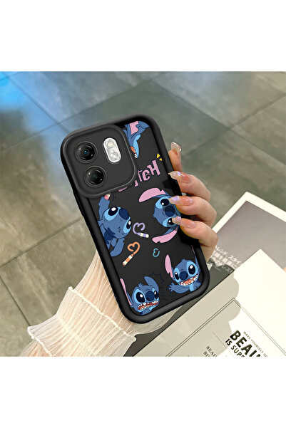 ucuc جراب مرن ممتص للصدمات وواقي للعدسة بنمط خياطة من السيليكون الأسود متوافق...