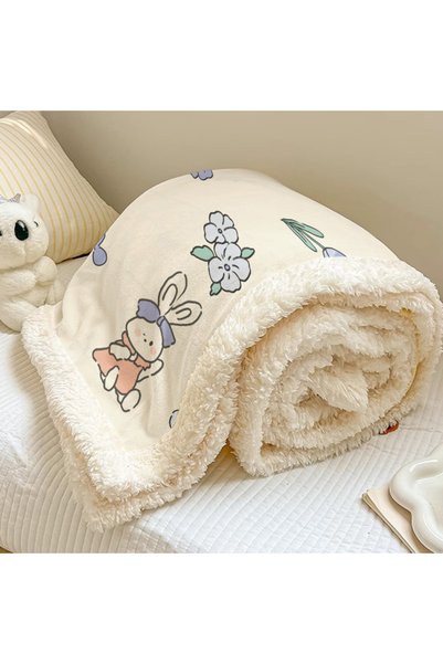 Generic Velvet fleece blanket, Suitable for home bed, office, shawl, sofa, nap, student dormitory blanket
