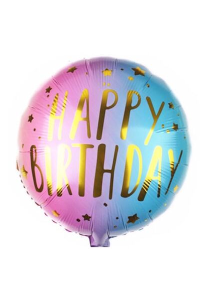 OEM 10 Foil Balloons, Happy Birthday, 45 cm