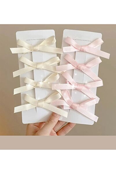 Serashine Agrafă de păr cu fundă stil coquette y2k, model Pinterest, pachet de 8