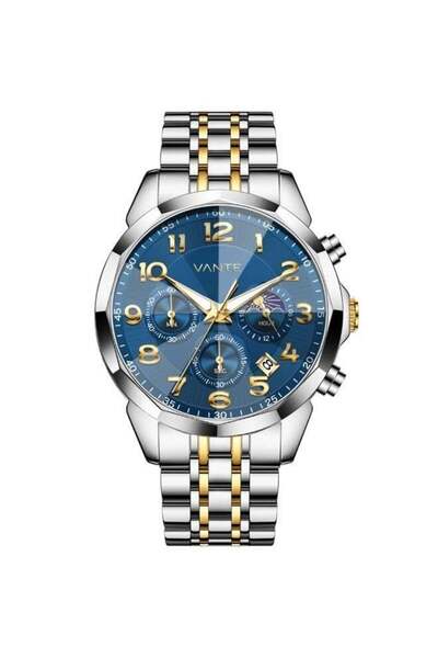 VOGUE VENUE VANTE Series Men's Luxury Blue Dial Chronograph Watch