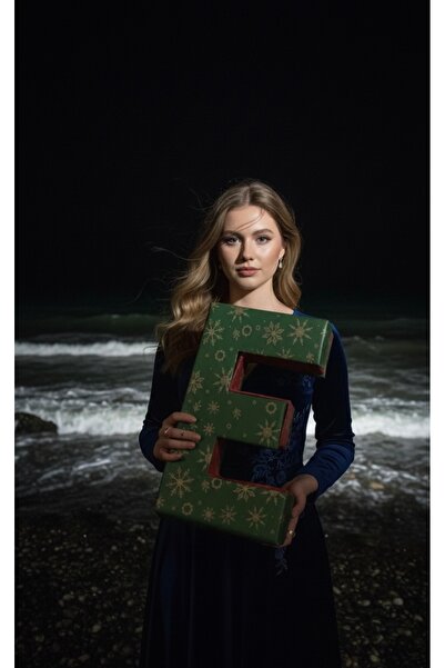 İçi Dolu Kişiye Özel Harfli Advent Calendar Kutusu (Açılır Kapaklı)