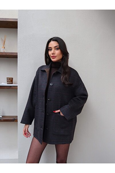 ESRAHELVACI Double-Sided 100% Wool Short Coat