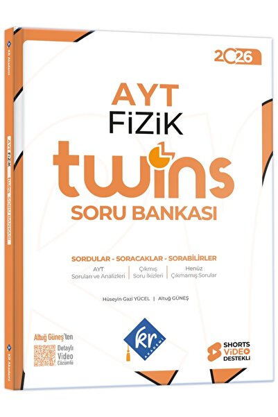 KR Akademi Yayınları 2026 AYT Twins Fizik Soru Bankası Altuğ Güneş