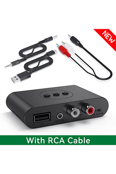Choice (New) With RCA Cable NFC Bluetooth Audio Receiver 3.5mm AUX RCA USB U-...