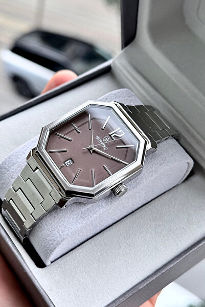 Homies Men's Wristwatch Silver Color Steel Band 2 Years Warranty Comes with B...