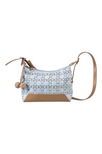 Guja C1065 Γυναικεία τσάντα ώμου από πέτρα τζιν