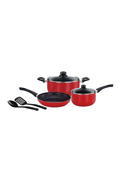 Nonstick طقم أواني طهي من الألومنيوم غير لاصق – 7 قطع