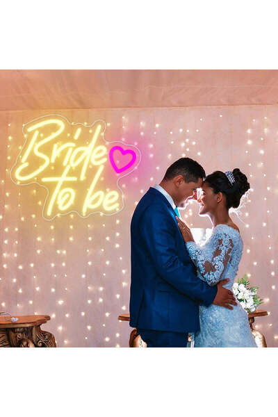 Slasa Bride To Be Neon Sign – 42x29 cm LED Wall Light for Wedding & Party Decor