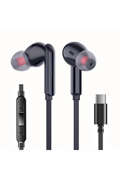 Dexmon Type-C 15/15 Pro/16/16 Pro/17/17 Pro/ Max ile Uyumlu Kulak İçi Kablolu...