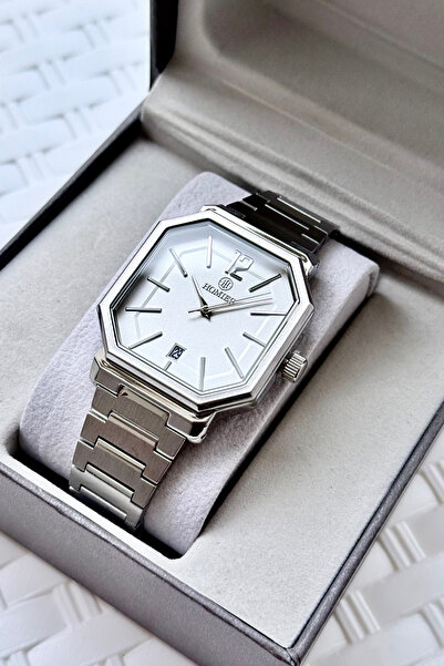 Homies Men's Wristwatch Silver Color Steel Band 2 Years Warranty Comes with B...