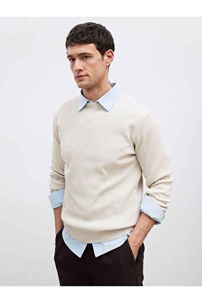 LC Waikiki Lcw Vision Crew Neck Corded Fabric Men's Knitwear Sweater