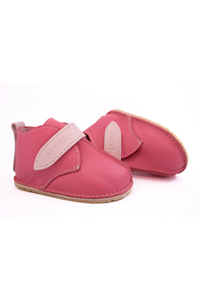 Angel Leather Barefoot Pink Boots made of natural leather