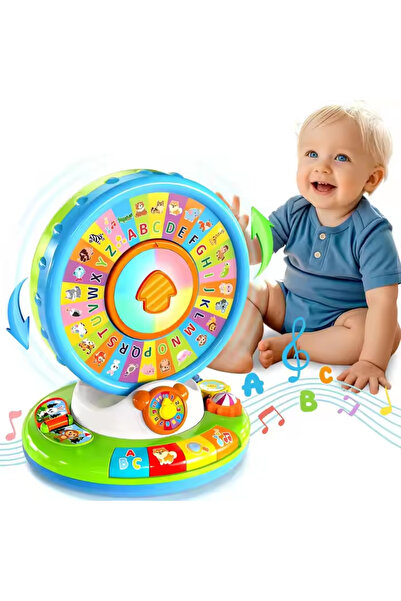Toybox حديقة حيوانات موسيقية دوارة وغنائية للأبجدية مع أضواء وأصوات، ألعاب تع...