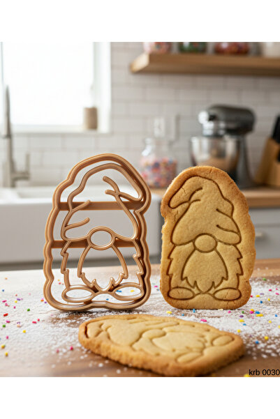 CT STONES قالب بسكويت عيد الميلاد على شكل قزم صغير مع قبعة طويلة، قطاعة عجين ...