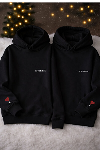 MODA Kişiye Özel Harf Romen Rakamlı Tarih Baskılı Sevgililer Günü Hediye Kapş...