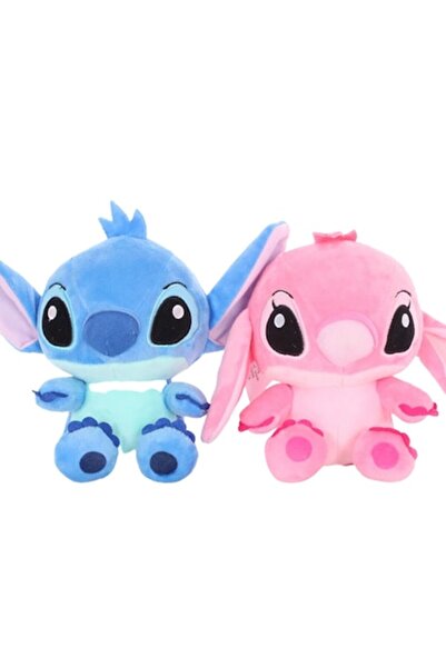 OEM Set de 2 jucării de pluș Zenuk - Personaje din Lilo și Stitch, 25 cm, Alb...