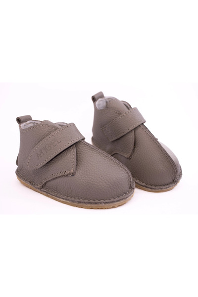 Angel Leather Barefoot Cappucino boots made of natural leather