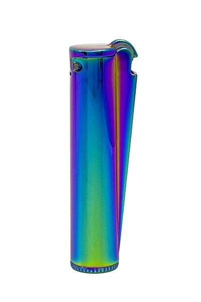 Clipper Metal Benzinli Çakmak - ICY Rainbow (Özel Metal Kutulu)