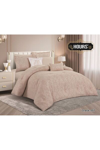 HOURS Summer Jacquard Double Bedspread, 8 Pieces