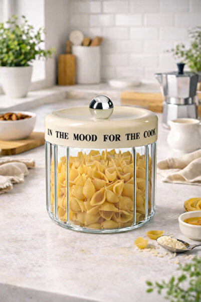 welcomein 850 ml Cam Saklama Kavanozu 12x13 cm – Hava Geçirmez Kapaklı Kahve,...