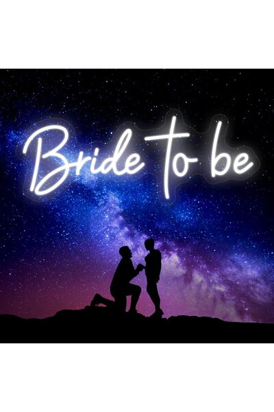 Slasa Bride To Be Neon Sign – 43x29 cm LED Wall Light for Wedding & Party Decor