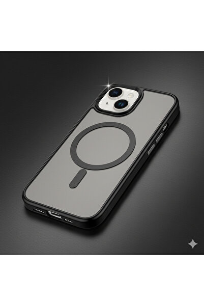 halkhouse iPhone 13 Mini Kılıf Masgafe Şarj Özellik Yüksek Koruma Mat Şık Lük...