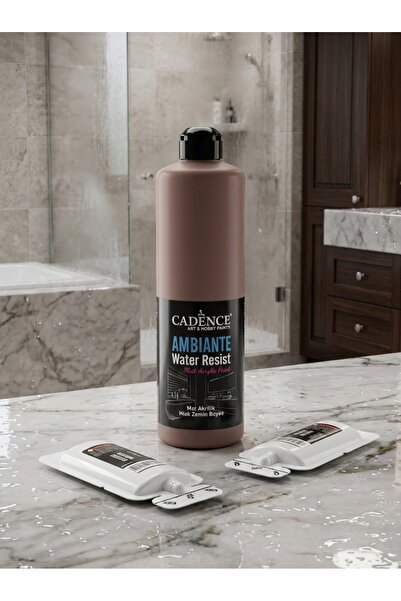 Cadence Ambiante Fayans Tezgah Boyası AW-31 Sütlü Kahve 500 ml Islak Zemin Su...