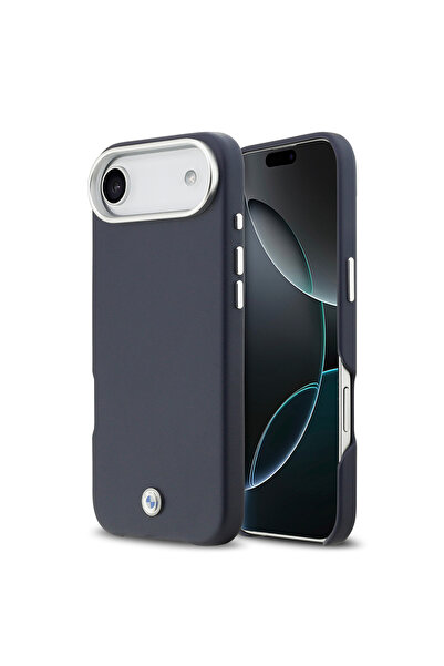 BMW iPhone 17 Air Uyumlu Kılıf Lisanslı M-safe Özellik Metal Logolu Tam Kapla...