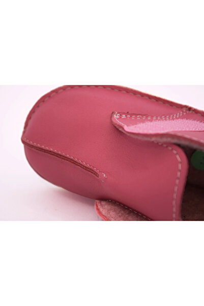 Angel Leather Ghete Barefoot Roz din piele naturala