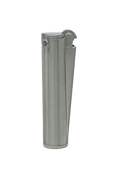 Clipper Metal Benzinli Çakmak - Mat Gümüş (Mat Krom) Özel Metal Kutulu