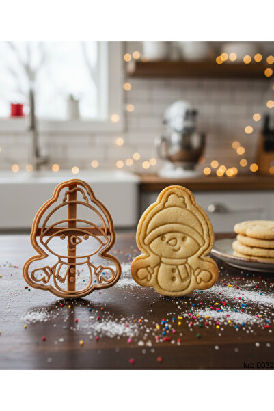 CT STONES قالب كوكيز الرجل الثلجي الصغير مع شكل رجل الثلج الصغير، قطعتان من أ...