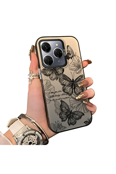 ucuc Tecno Spark 20 Pro Uyumlu Renkli Gümüş Mat Parlak Yüzey Darbe Koruma Kıl...