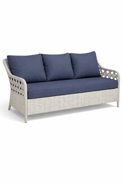 Çavdar Group İcon 3'lü Raddan Koltuk 3 Kişilik El Örmesi Bank Bahçe Balkon Te...