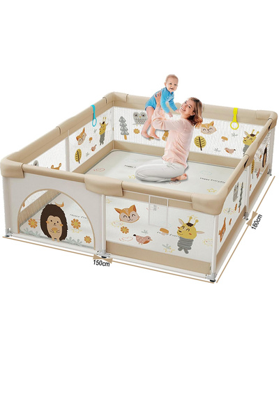 ZUIHAO 180*150cm Family Paradise Baby Playpen with Mat - Baby and Toddler Fence Baby Fence Play Area