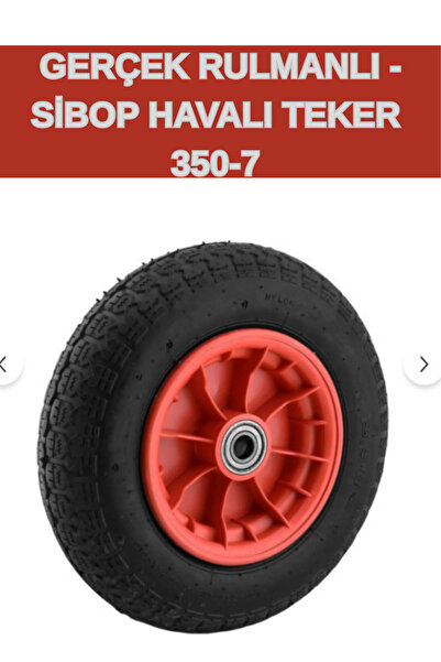 KL HOME Inflatable 350-7 Wheel Compatible with All Wheelbarrow Models with Re...