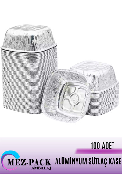 MEZ-PACK Alüminyum Sütlaç & Aşure Kase 100 Adet