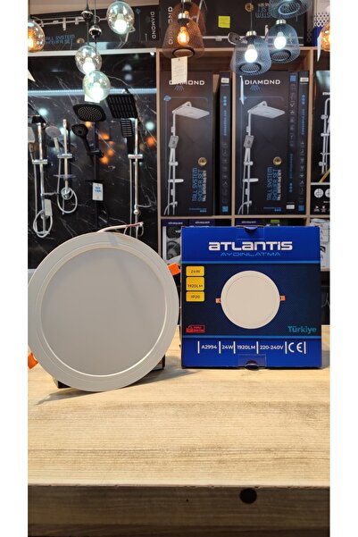 Atlantis 5li Paket 24 Watt Oval Beyaz Kasa Beyaz Işık Sıva Altı LED Panel 650...