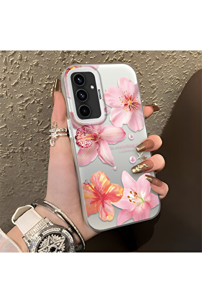 ucuc حافظة متوافقة مع هاتف سامسونج جالاكسي A54، ذات نمط زهور، سطح لامع غير لا...