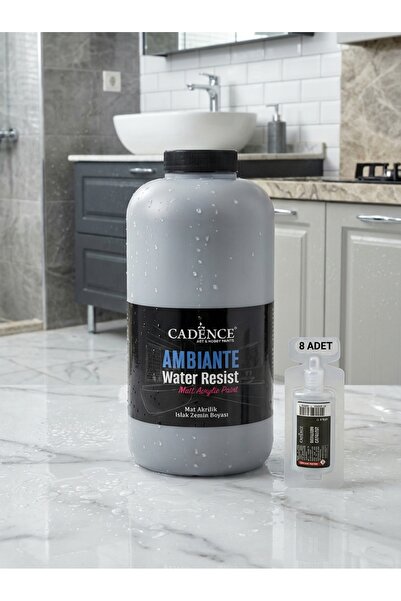 Cadence Ambiante Islak Yüzey Boyası AW-45 Açık Gri 2000 ml Islak Zemin Suya D...
