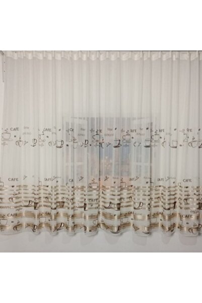 TREI STEJARI Cortină, Model T-S-101 CAFE, 200 x 160 cm, Ivoriu