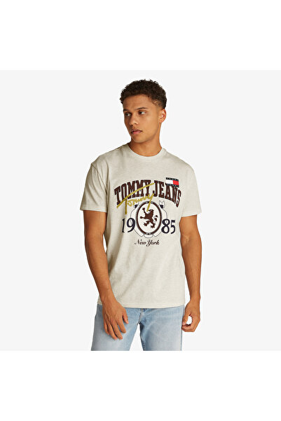 Tommy Hilfiger Erkek Bej T-Shirt