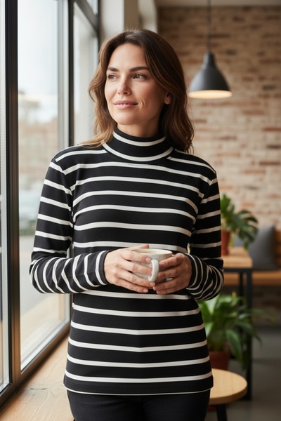 modayiğit Full likralı örme kumaş kadın bluz